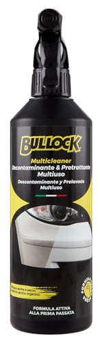Bullock Car Care Multicleaner – Decontaminante Multisuperficie Esterno Auto, Pretrattante Scioglisporco a Secco Formula Salva Acqua, Rimuovi Insetti & Resina, 375ml