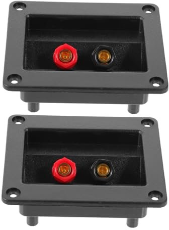 Gadpiparty Lautsprecherbox Anschlussklemme Abs Schwarz Mit Doppelt Befestigung Für Subwoofer Und Audio Stageboxen