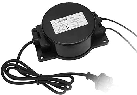 WZYJLyds Transformador Convertidor de Voltaje 220V A AC 12V/24V, IP68 Convertidor de Fuente de Alimentación A Prueba de Agua para Luz de Piscina, Bomba de Agua, Luz Exterior, Focos(30W,AC12V)