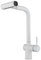 Grifo Extraible Cocina Girar 4 Modo Acero Inoxidable Grifo de Cocina Flexible,Blanco