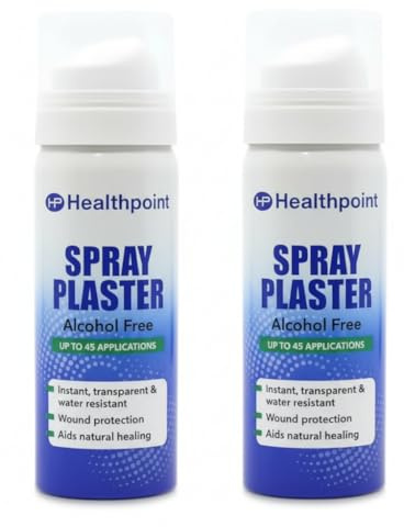 2X 40ml Healthpoint Spray Plaster Transparent Film Graze Cuts - Alcohol Free – Bundled by GetInStyle Shop