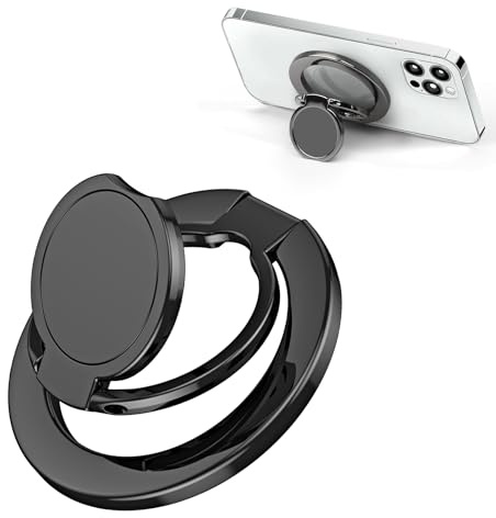 Mobiltelefon ring hållare magnetisk för magsa: Mobiltelefon ringhållare finger med magsäker magnet, magnetisk hållare med metallring klistermärke för iPhone, Xiaomi, Samsung, Huawei, Smartphone