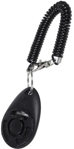 Homoyoyo Hundeklicker Tragbarer Abs Klicker mit Handschlaufe für Training Praktisches Haustier Trainingszubehör für Welpen und Hunde Geeignet für Hunderassen