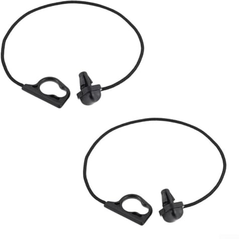 LatoYard 2 Stück Auto Hutablage Gurt schwarz für Opel Corsa D & E und für Opel Corsa D & E (ab 2006)