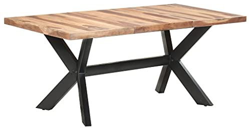 Hommdiy Esstisch 180x90x75 cm Massivholz Honigfarben