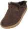 HAFLINGER Lammfellclog Saskatchewan Filzpantoffel Hausschuh Kaffee, Gr 38