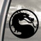 Ritrama Auto-Fensteraufkleber, Motiv Mortal Kombat Drache, Schwarz -JDM - Die Cut - Bus - Fenster - Heckscheibe - Laptop - LKW - Tuning - violettt