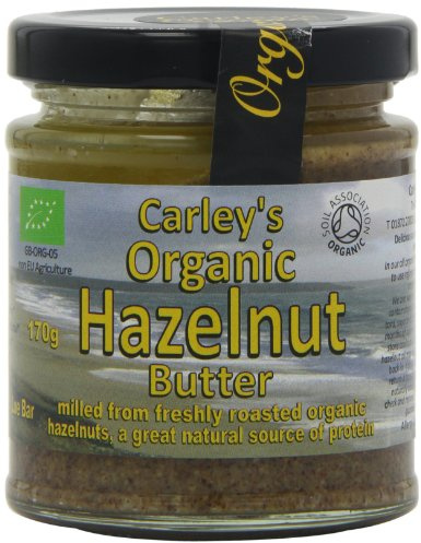 CARLEY'S Organic Hazlenut Butter - Vegan 170g (PACK OF 3)