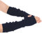 Zeltauto Women’s CASHMERE Blend Knit Arm Warmers Elbow Length Long Fingerless Gloves Mittens with Thumb Hole (Navy Blue)