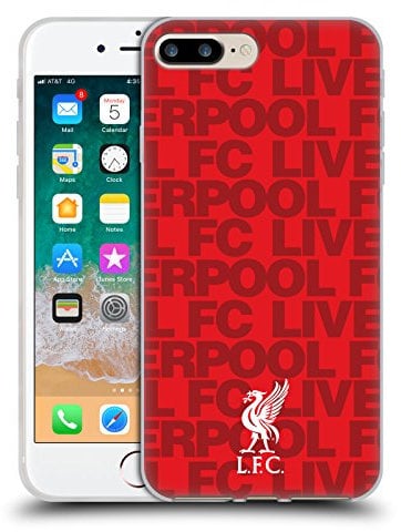 Head Case Designs Officially Licensed Liverpool Football Club Red Crest & Liverbird Patterns 1 Gel Case [Military Grade Protection] Compatible With Apple iPhone 7 Plus/iPhone 8 Plus