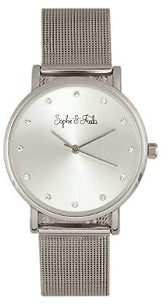 Sophie and Freda Savannah Women's Quartz Silver Metal Alloy Bracelet Watch SAFSF4201