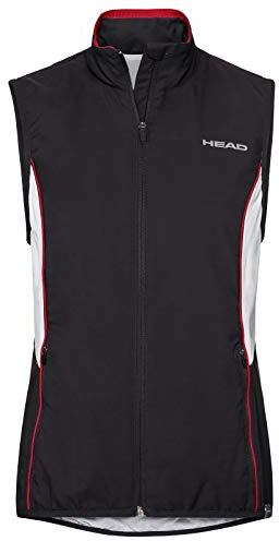 HEAD Damen, Club Weste, Rot Tennisbekleidung, Schwarz, L EU