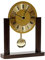 Zeit.Punkt Tisch Pendeluhr, zuverlässiges Quarzwerk, Made IN Germany, Nussbaum Glas, 19x23x6 cm - 345407