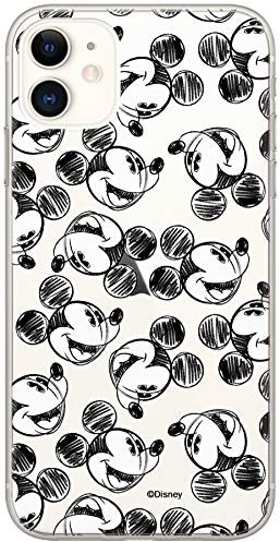 ERT GROUP mobile phone case for Apple Iphone 11 original and officially Licensed Disney pattern Mickey 025 optimally adapted to the shape of the mobile phone, partially transparent