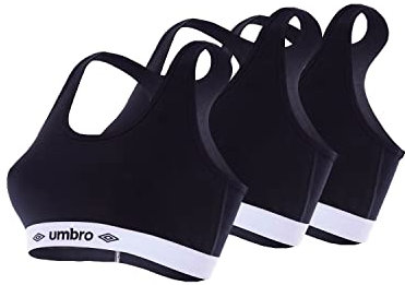 Bikini Damen Ultraweich, Sport BH, Langlebig, Luftiges Netzgewebe (3er Pack), Schwarz, S