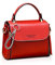 NICOLE & DORIS Tasche Damen Klein Crossbody Tasche PU Leder Tasche Umhängetasche Trendy Handtasche mit abnehmbaren Schulterriemen Rotwein