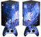 PlayVital Skin für Xbox Series X, Aufkleber Stickers Vinyl-Skins Schutzfolie Design Folie Zubehör für Xbox Series X Konsole Controller-Blaue Galaxie