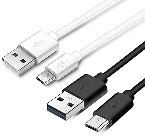 FEIYIN Micro USB Cable Android Charger 2 Pack/6.5FT Android USB Charging Compatible with Samsung Galaxy J3 J3V J5 J7 J7V S7 S6 Edge S5,Note 5 4,LG G4 K40 K20, HTC,PS4,Camera,Kindle,MP3