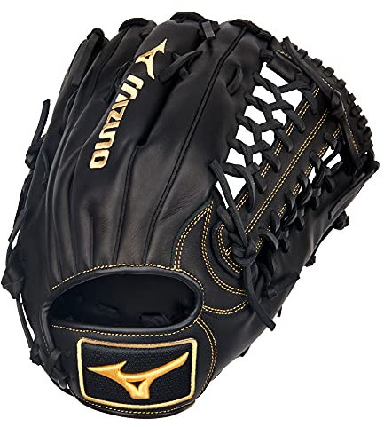 Mizuno Gmvp1275p4 Guante de Bola, Hombres, Negro-Almendra, 12.75 Inch