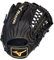 Mizuno Herren GMVP1275P4 Ballhandschuh, Schwarz-Mandel, 12.75 Inch