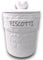 KORAT - Barattolo Biscottiera Cuore, Porta Biscotti in Ceramica con Coperchio Ermetico, 14x14x20 Cm, Contenitore Cucina Rotondo, Decorazioni in Rilievo Tema Cuore Amore, Bianco