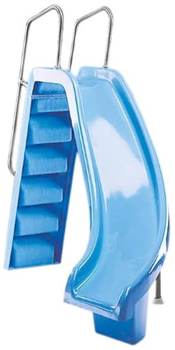 Suinga Scivolo per Piscina Curvata Destra 1,78 m | Scivolo Professionale per Piscina Residenziale | Scivolo in Poliestere