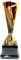 Express Medals Pokal – Gold mit rotem Pfeil Detail Trophäe für Sportturniere, Wettbewerbe, Anerkennung oder Auszeichnung, 24 cm hoch x 7,6 cm breit