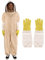zelaby Bienenanzug, Ganzkörper-Imker-Kleidung, Handschuhe, Schleier, Kapuze, Schutz, Imkeranzug, Jacke, Imkerbedarf, Ausrüstung für Erwachsene (L)