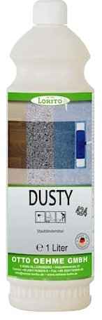 Lorito Staubbindemittel Dusty, 1 Liter, Imprägnierungsmittel Reinigungsmittel für Bodenreinigung, Wischbezüge, Vliestücher, Gazetücher und staubbindende Matten