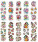 Ideen mit Herz Transparent-Sticker | 10 Bogen à 10 cm x 30 cm | Bunte Aufkleber zum Basteln & Dekorieren (Gartengrüße)