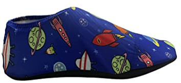 Slipstop Kinder Hausschuhe Badeschuhe Mars Planeten Blue