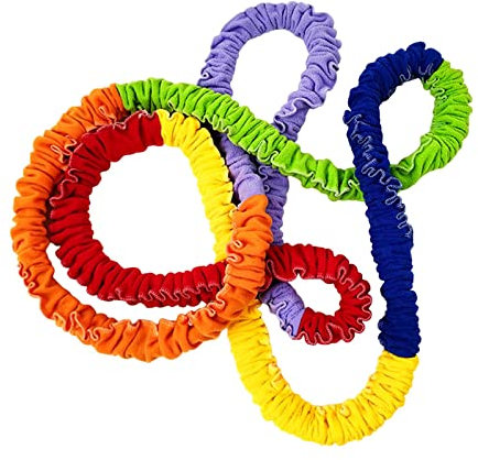 Baoblaze Elastic Cooperative Stretchy Band Resistance Band Sensory Integration Training Toy Soft Multi Sizes for Outdoor Activities Kindergarten Kids, 3M