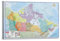 JONZA Karte Poster Kanada Klassische Karte Dekorative Malerei Leinwand Wand Und Kunst Bild Familie Schlafzimmer Dekor 16x24inch(40x60cm)