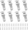 Kistenverschluss Edelstahl 8 Sets Spannverschluss Edelstahl 56mm Kistenverschluss mit 32 Schrauben Schnappverschluss Hebelverschluss Kappenschloss Verschluss Haspe für Case Box Toolbox-Silber