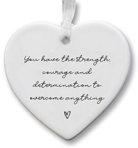 Positive Quote | Ceramic Keepsake Heart | Positive Message | Inspirational Gift | Encouragement Gift