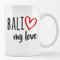 Huuraa Tasse Bali my love Geschenk 330ml Weiß Bali Präsent