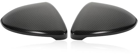 Spiegelkappen Für Golf 7 Golf 7.5,5G0 857 537 E,Konuooer Auto Rückspiegel Gehäuse für MK7 2012-2019 5G0 857 538 E,Carbonfaser Rückspiegel Ersatz Spiegelkappen 1 Paar