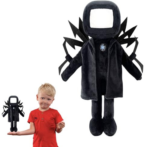 Skibidi Toilettenplüsch, 30cm/12inch Gefüllte Skibidi Toilette Plüschfigur, 140g Skibidi Toiletten Plüschtier, Stofftier Plüschpuppe, Spielzeug Geschenk für Kindergeburtstag Spielfans Halloween Xmas