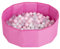 Petsona Hundepool Faltbar Mit Bunten Bällen, Planschbecken Und Badewanne Für Hunde Und Katzen, Pink: Puderrosa/Perle/Transparent