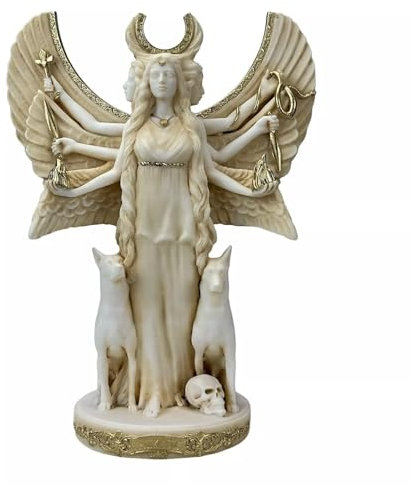 Generic Hecate Hekate Dreifache Göttin der Magie, Nacht, Mond, griechische Skulptur, Statue, 18 cm