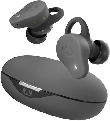 Fresh 'n Rebel Twins Rush, Cuffie Bluetooth Sportive In-Ear con Cancellazione Attiva del Rumore Ibrida, IP57 Polvere e Impermeabile, Microfono Incorporato, Controllo a Pulsante (Storm Grey)