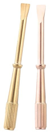 NONGYU 2Pcs Bracelet Screwdriver Titanium Steel Screw Driver Jewelry Repair Tool Slotted Screwdriver for Bracelet Repair Screw