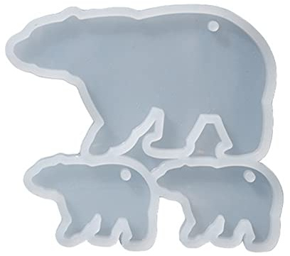 Jartto Silikonform mit Eisbär, Eule, Schlüsselanhänger, Anhänger, handgefertigt, Valentinstag, Geburtstag, Geschenk, Schmuck