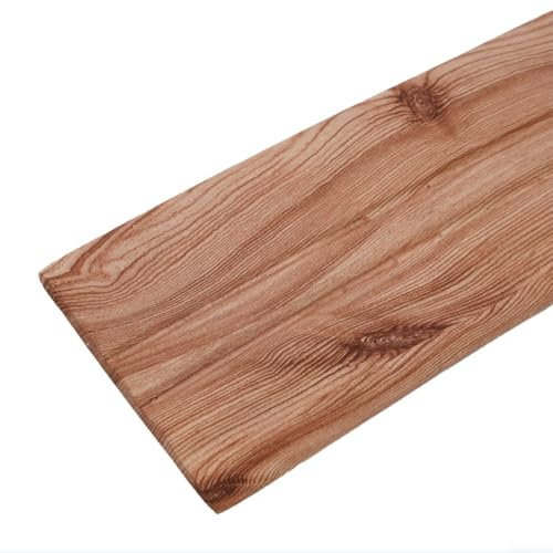 Battiscopa decorativo a lunga durata, anti collisione, facile da pulire, 3 metri (venature del legno chiaro)
