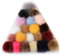 21 Stück Fellbommel Für Mützen Mit Druckknopf 8CM/10CM/12CM/14CM Kunstfell Bommel Mütze Kaufen Mützenbommel Kunstfell Bommeln Kunstfellbommel Hüte Schuhe Schals Taschen Schlüsselanhänger (2,8cm)