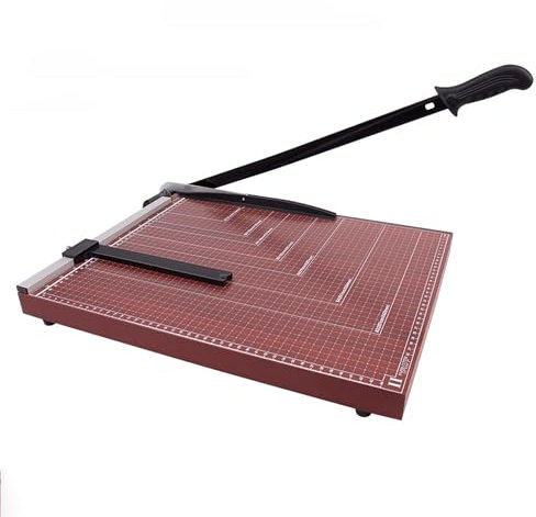 NEWFUN Massicot A3,Massicot Guillotine,Coupe Papier, Découpeuse Photo Professionnelle, Pour les écoles et les Bureaux, Découpeuse pour Photos, Carton, Capacité de Coupe env. 12 Feuilles/Temps.