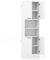 GiantexUK 4-Door Tall Kitchen Cupboard, 190CM Wooden Storage Cabinet with 2 Open Compartments & 2 Enclosed Cabinets, Freestanding Display Sideboard for Dining Living Room Pantry (White)