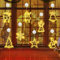 Qintora Luces de Navidad LED para Ventana - 8 Piezas con Ventosa, Colgantes (B)