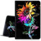 DIGTIALLL Case for Amazon Kindle Fire HD 10 & 10 Plus Tablet (11th Generation, 2021 Release) 10.1 PU Leather Smart Protective Cover with Auto Sleep/Wake,Colorful Sunflowers