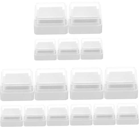 LALAFINA 15stücke Teiliges Stempelkissen Leere Stempelkissen Für Fingerabdrücke Hochdichte Schwämme Wiederverwendbare Stempelfarbe Für Kreative Bastelprojekte Und Handwerk